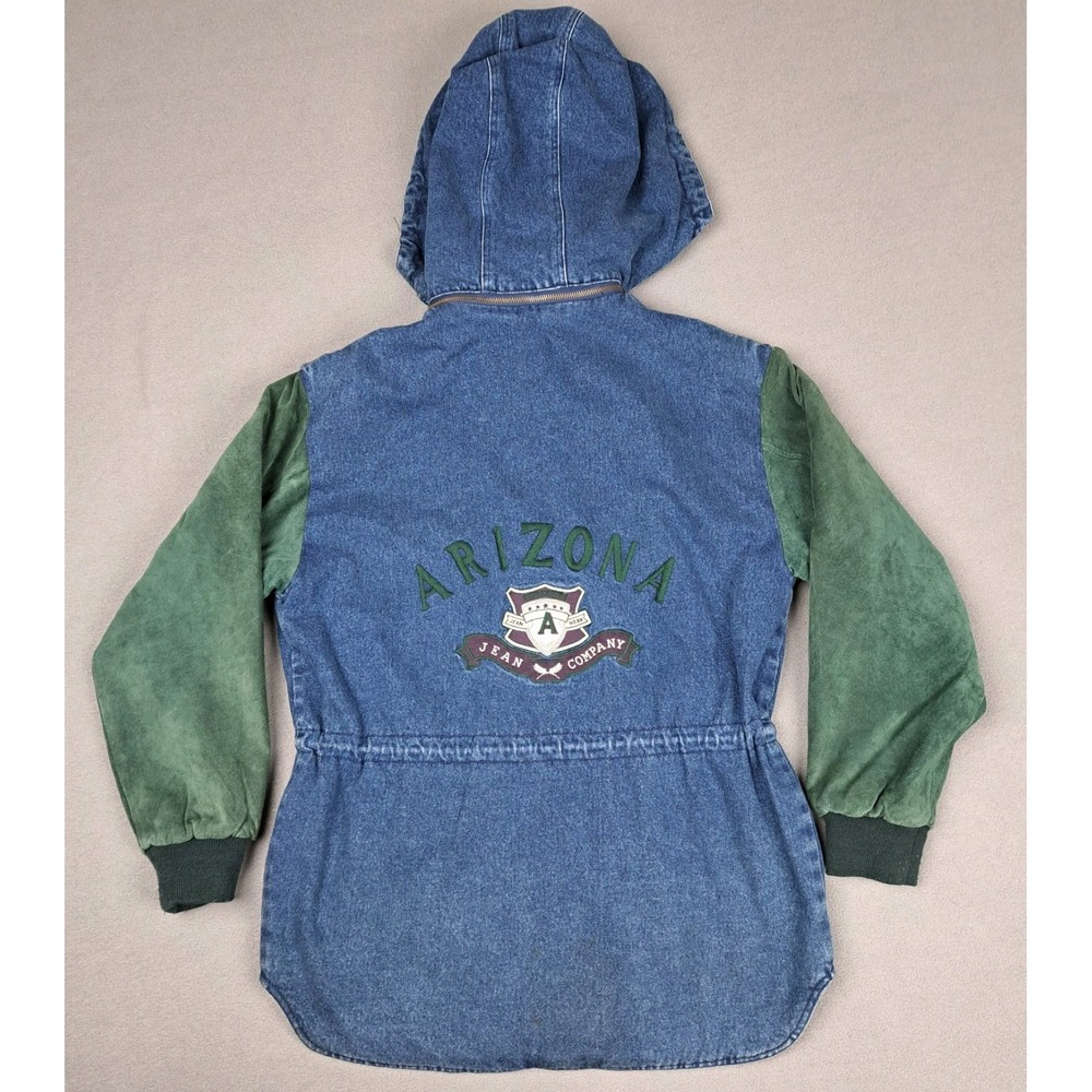 Vintage Arizona Jeans Denim Jacket Mens Medium Suede Blanket Lined Limited Heavy - Picture 10 of 15
